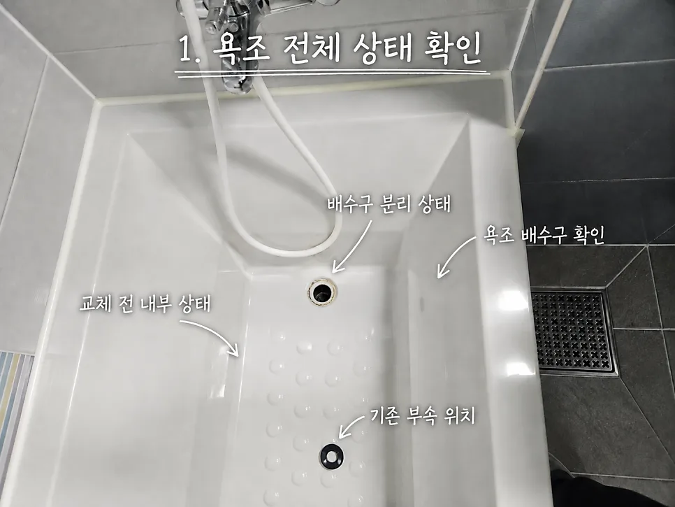 욕조 전체 상태 확인